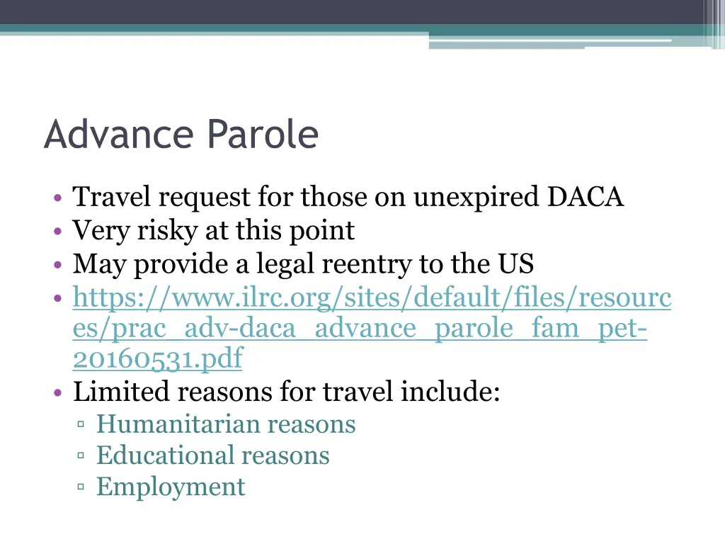 advance parole