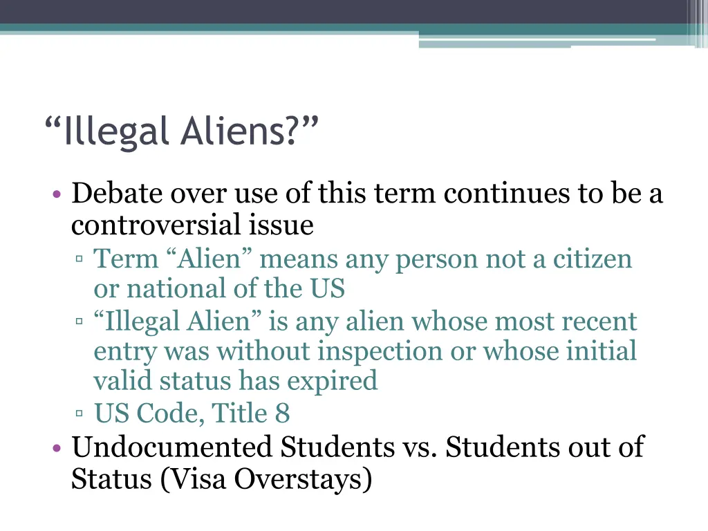 illegal aliens