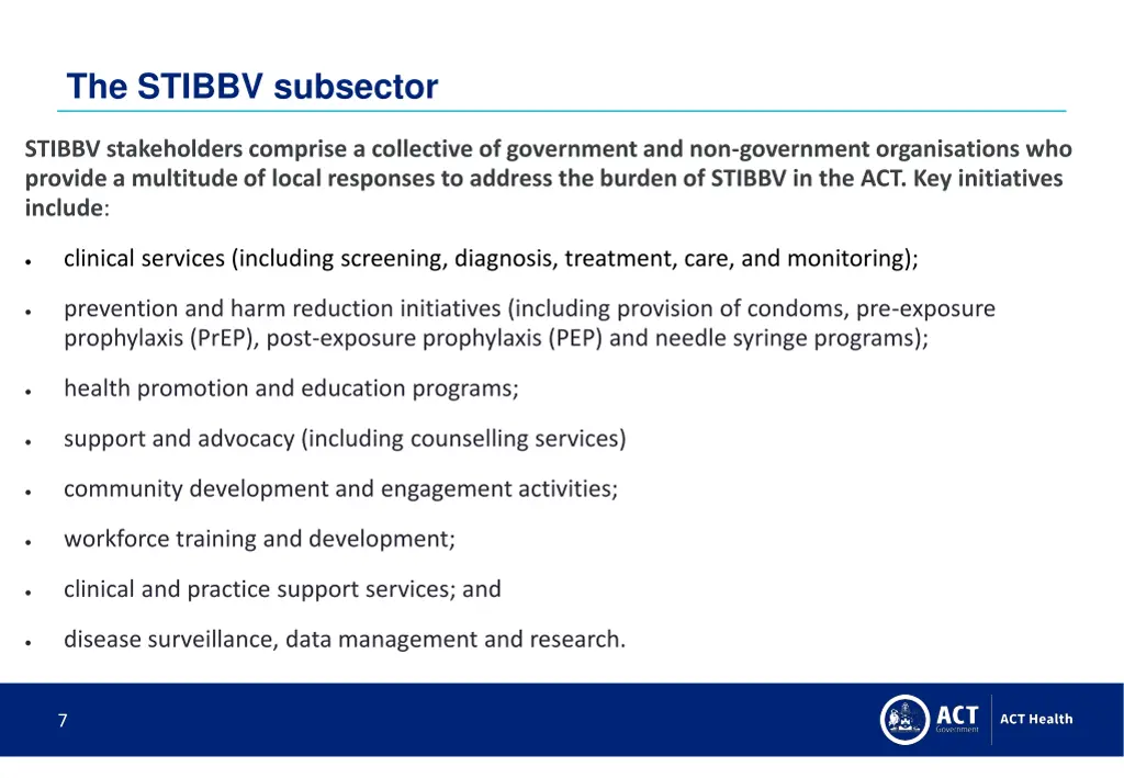 the stibbv subsector