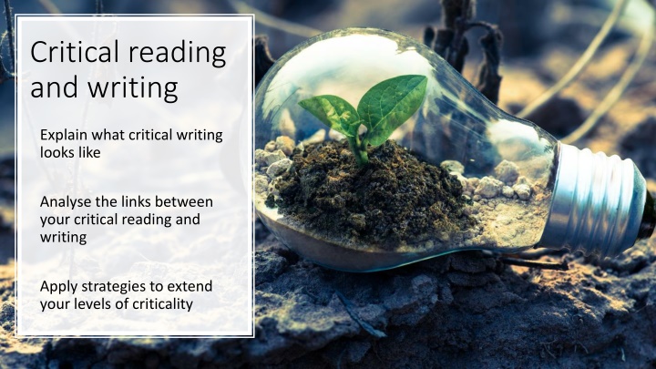 critical reading and writing