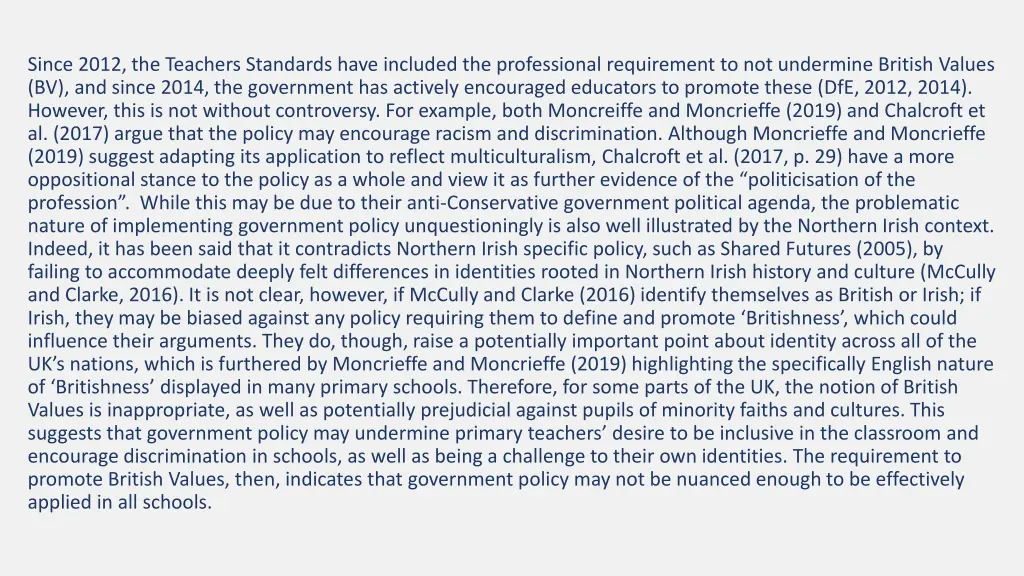 since 2012 the teachers standards have included