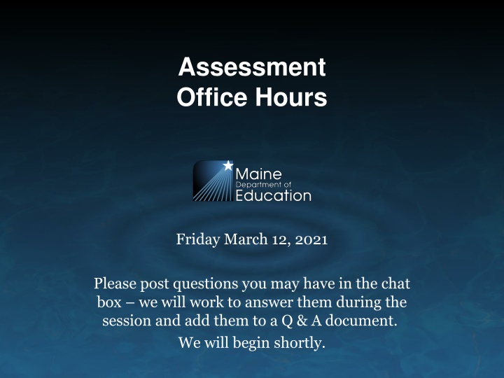 assessment office hours