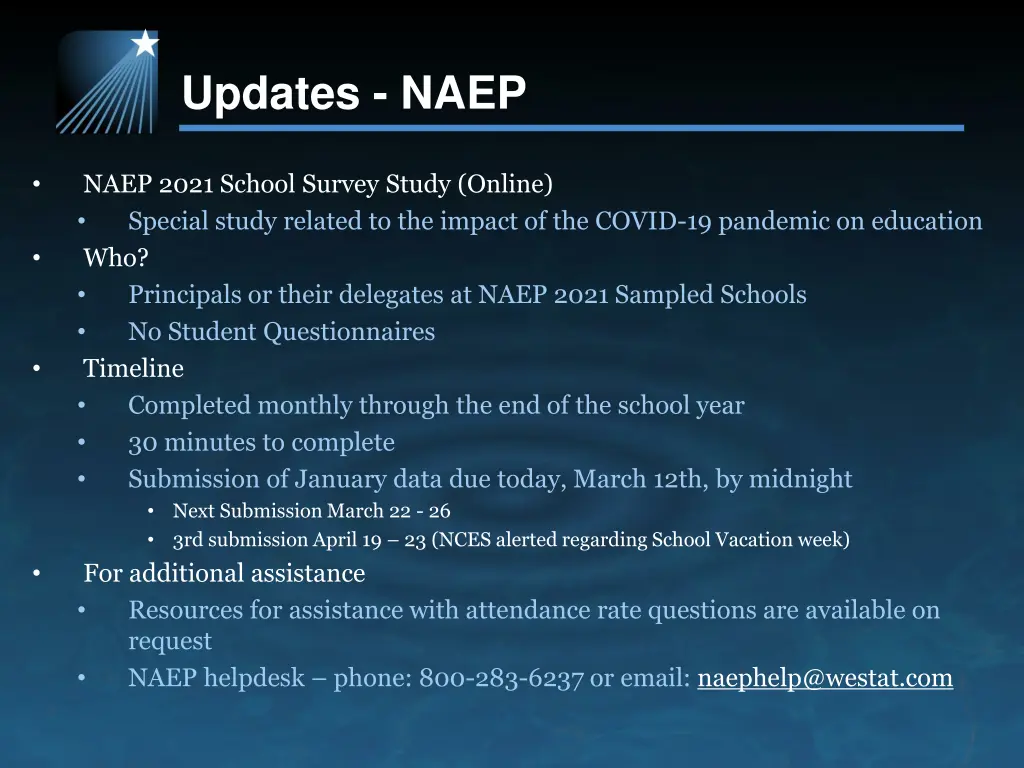 updates naep