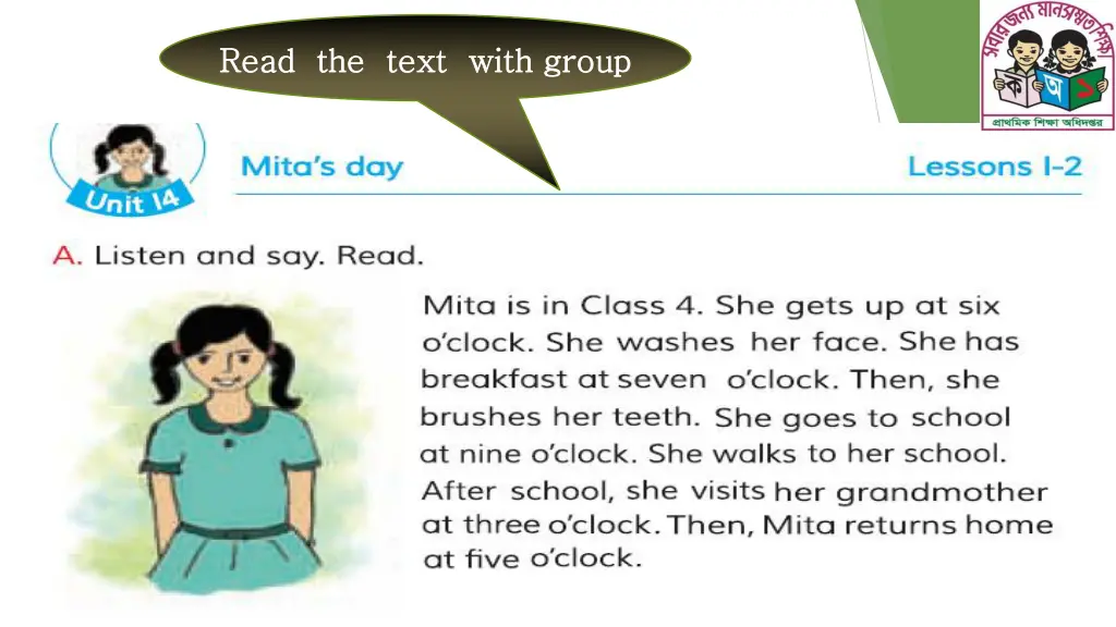 read the text with group read the text with group