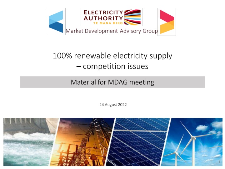 100 renewable electricity supply competition