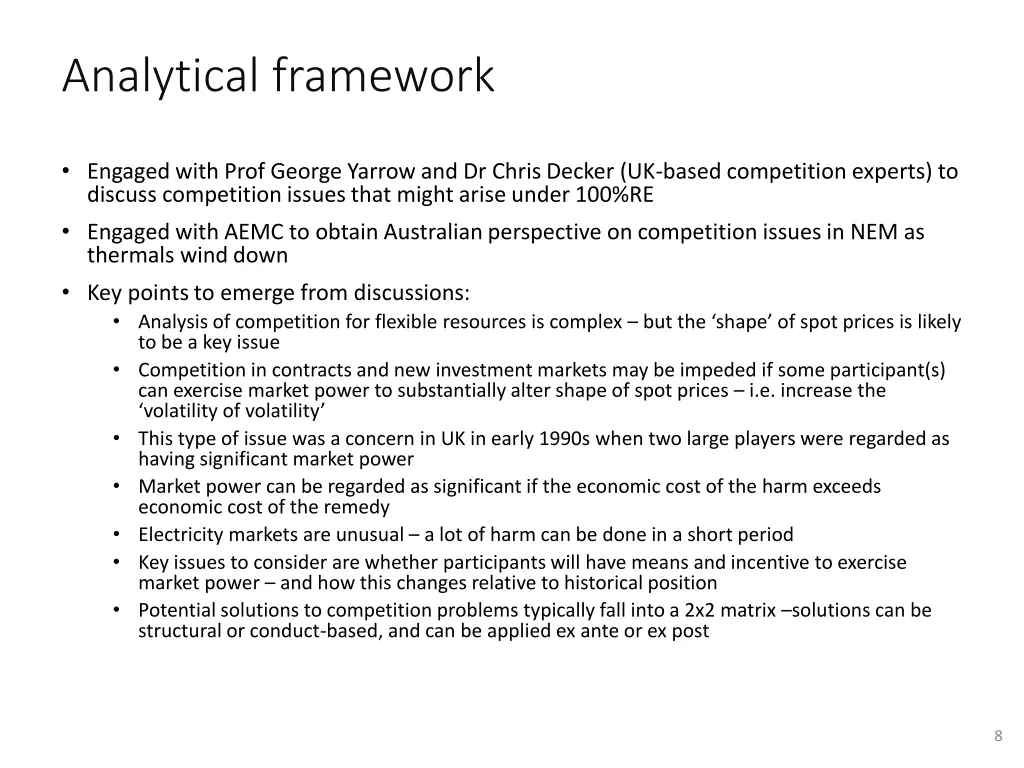 analytical framework