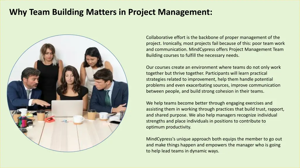 why team building matters in project management