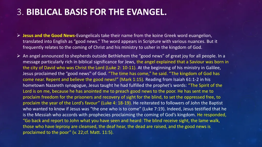 3 biblical basis for the evangel