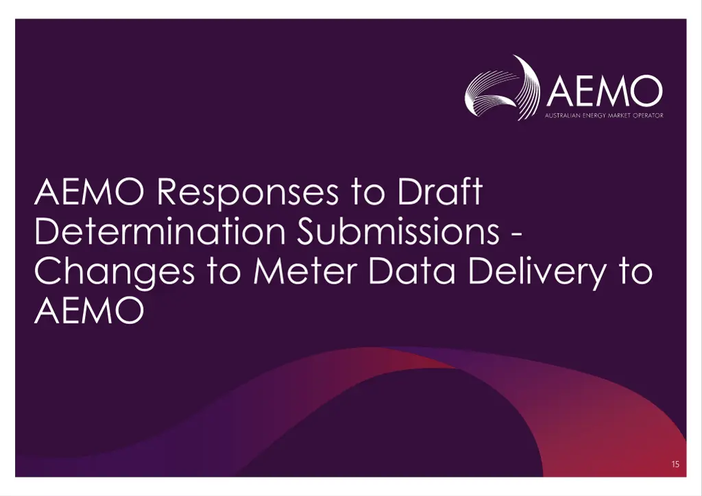 aemo responses to draft determination submissions