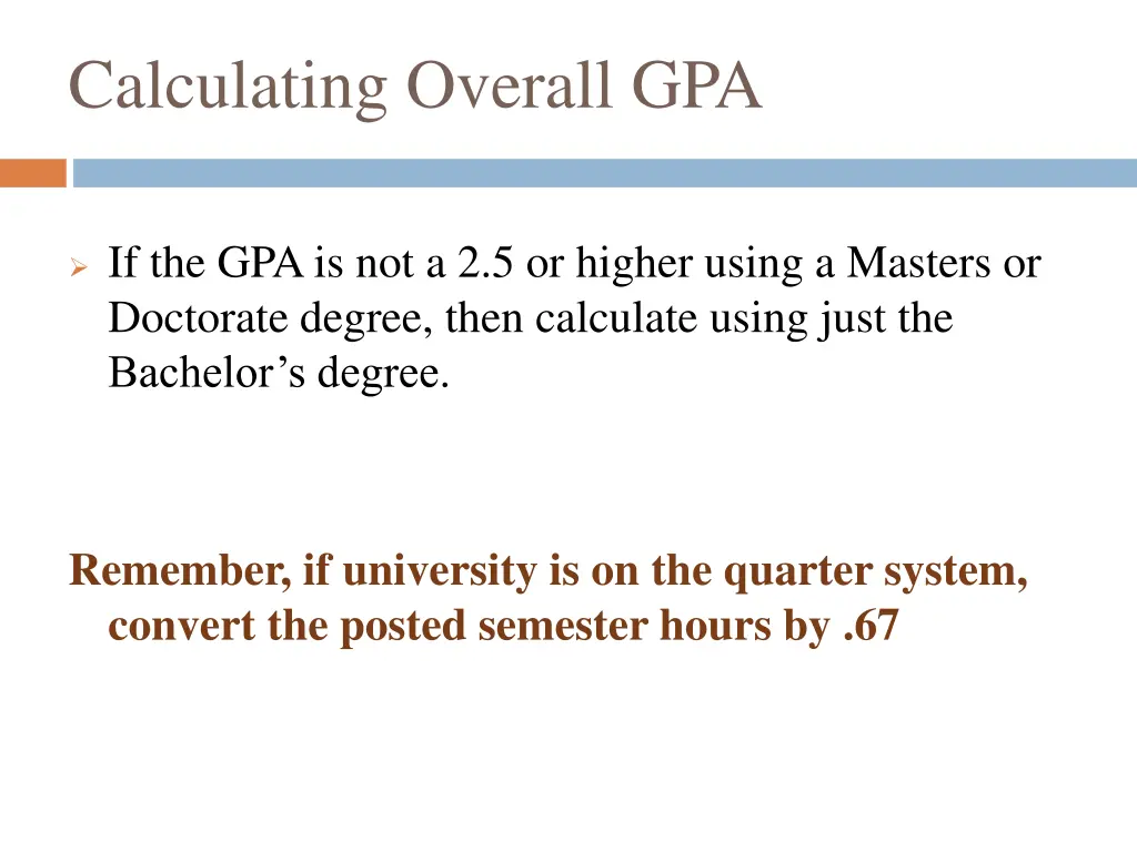 calculating overall gpa 1