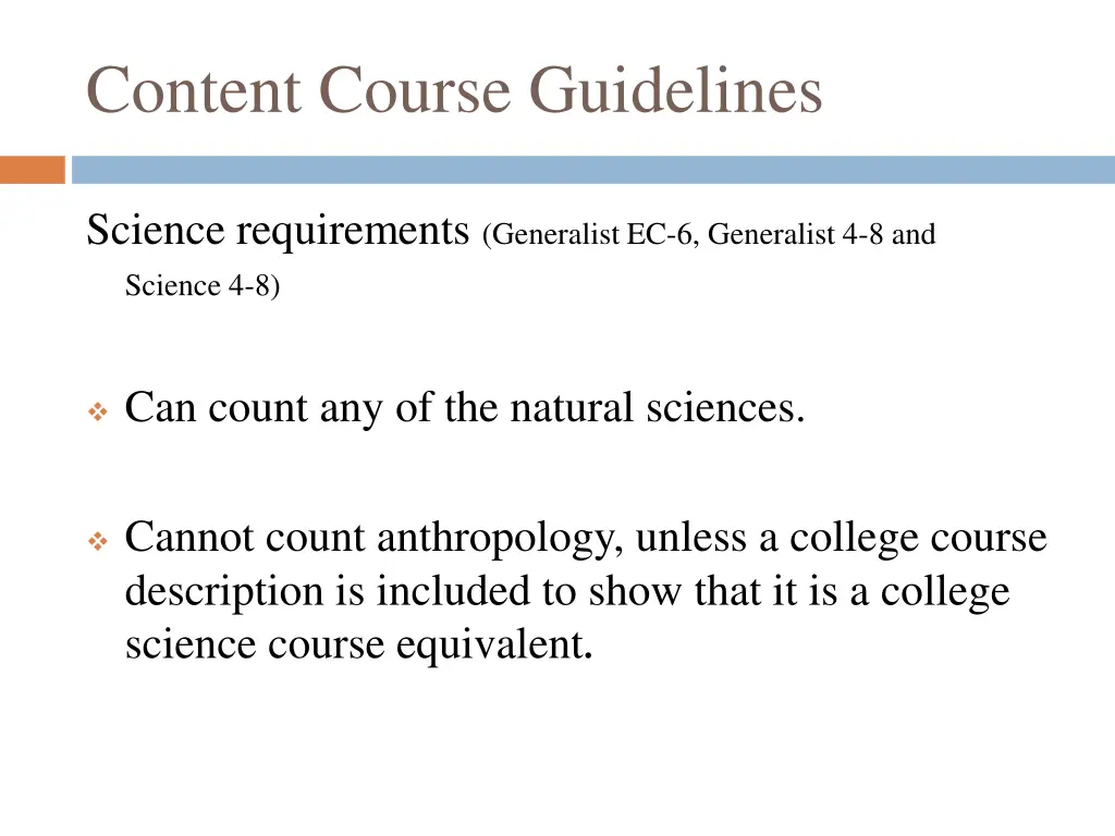 content course guidelines 1