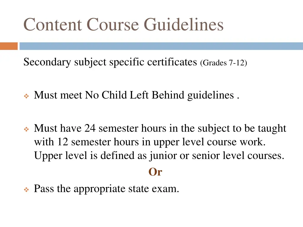 content course guidelines 4