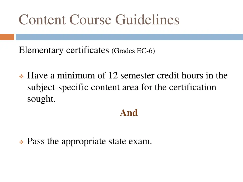 content course guidelines 5