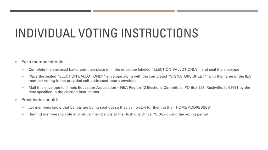 individual voting instructions 1