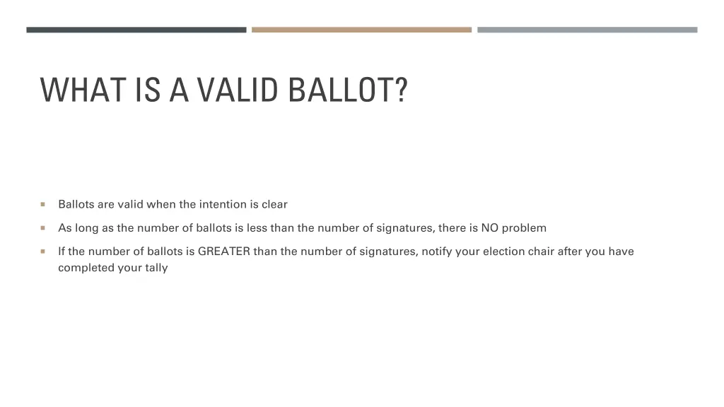 what is a valid ballot