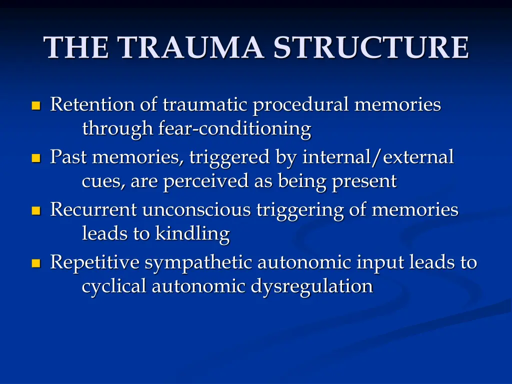 the trauma structure