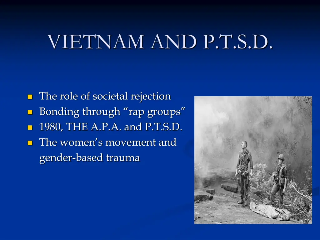 vietnam and p t s d