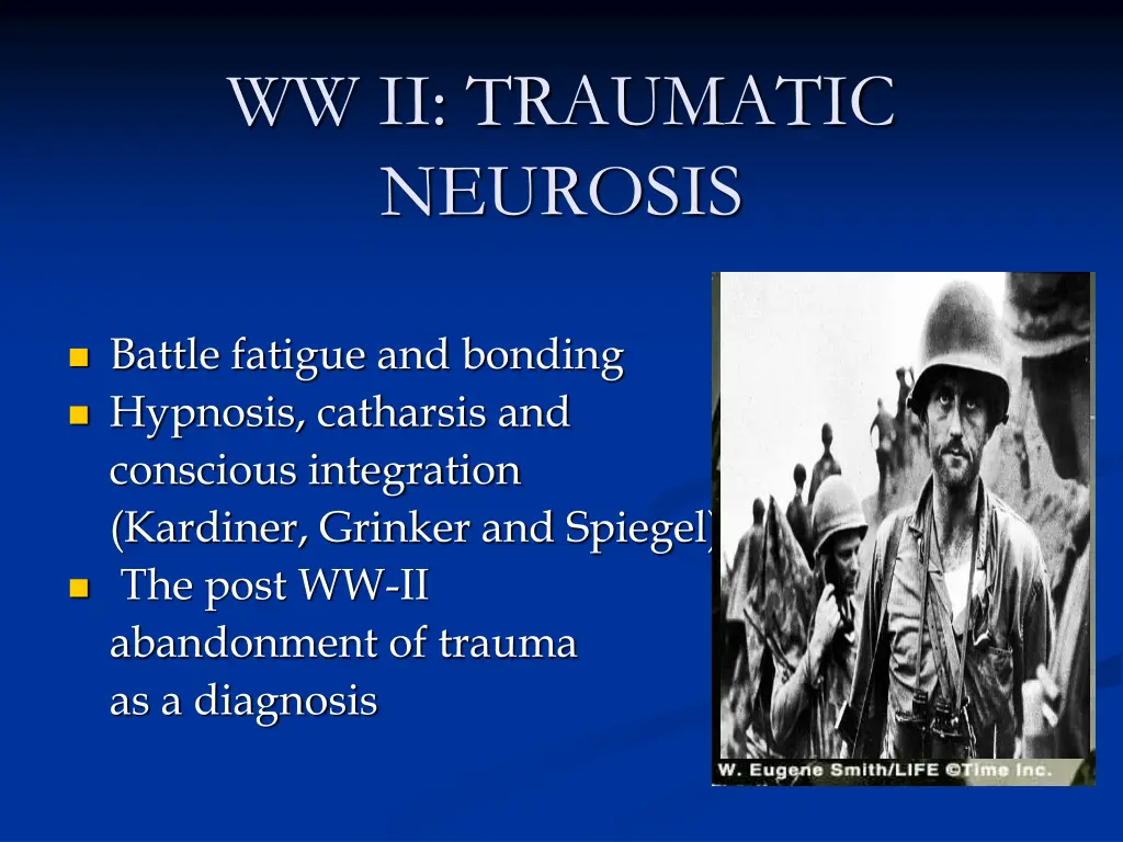 ww ii traumatic neurosis