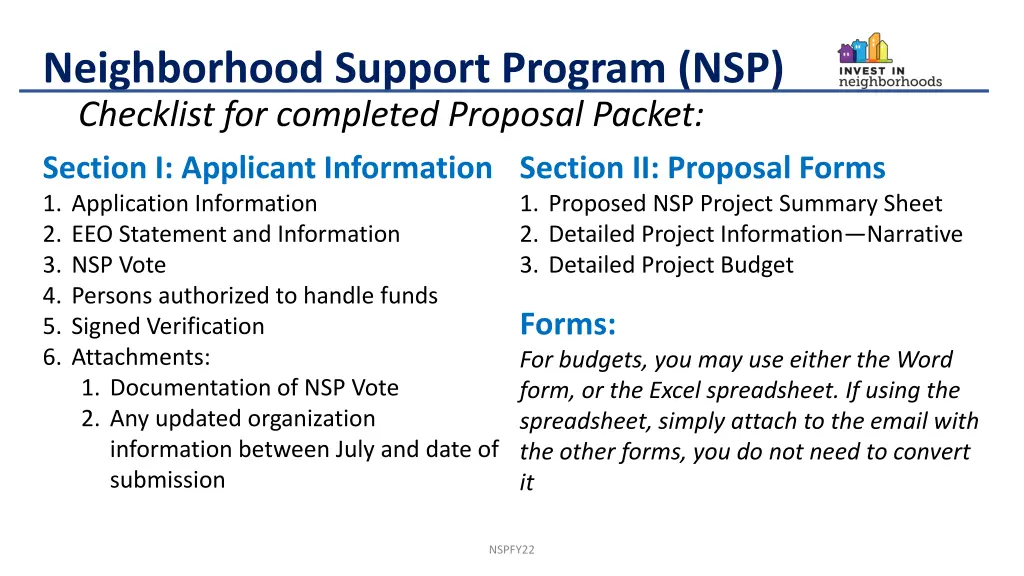 neighborhood support program nsp 14