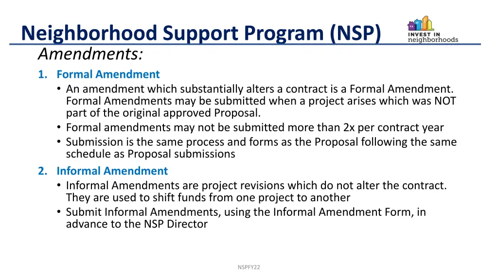 neighborhood support program nsp 18