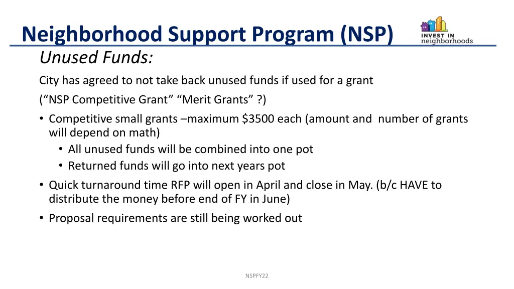 neighborhood support program nsp 21