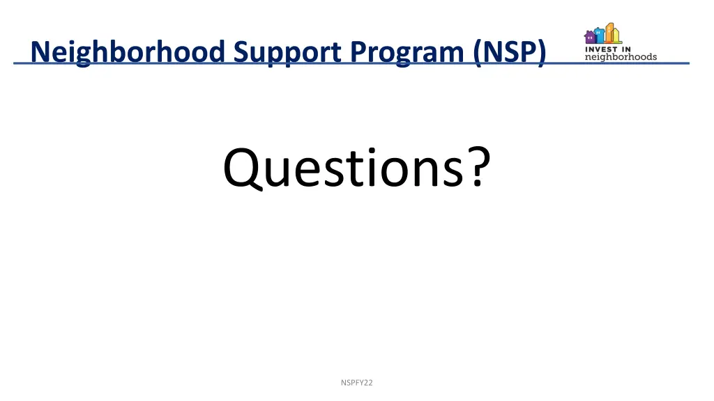 neighborhood support program nsp 23