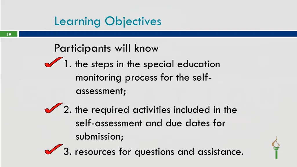 learning objectives 1