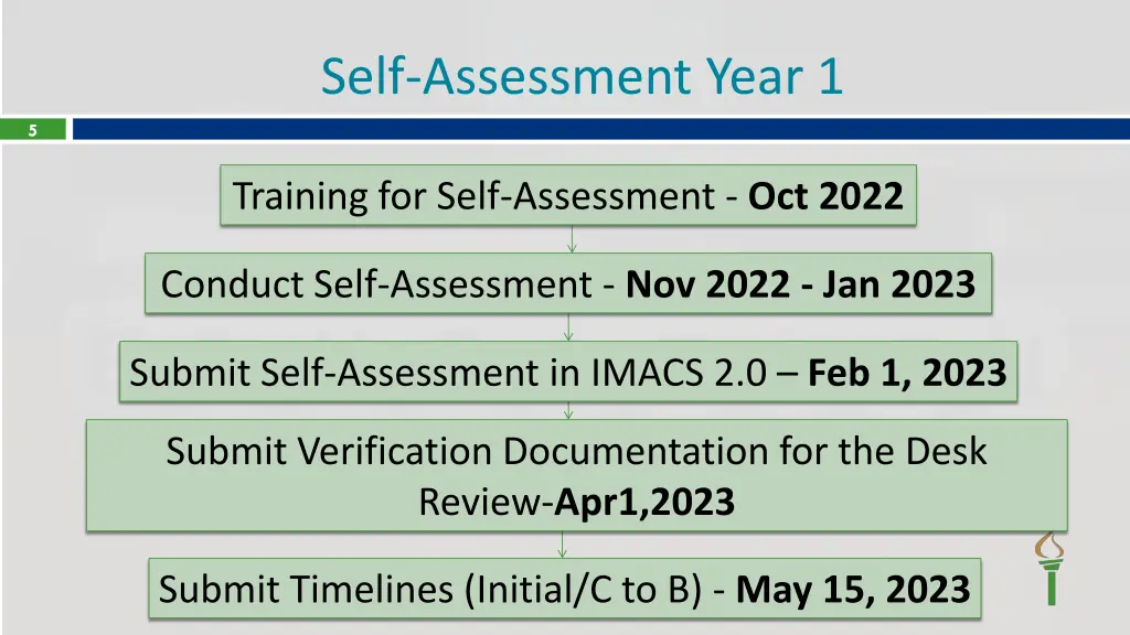 self assessment year 1