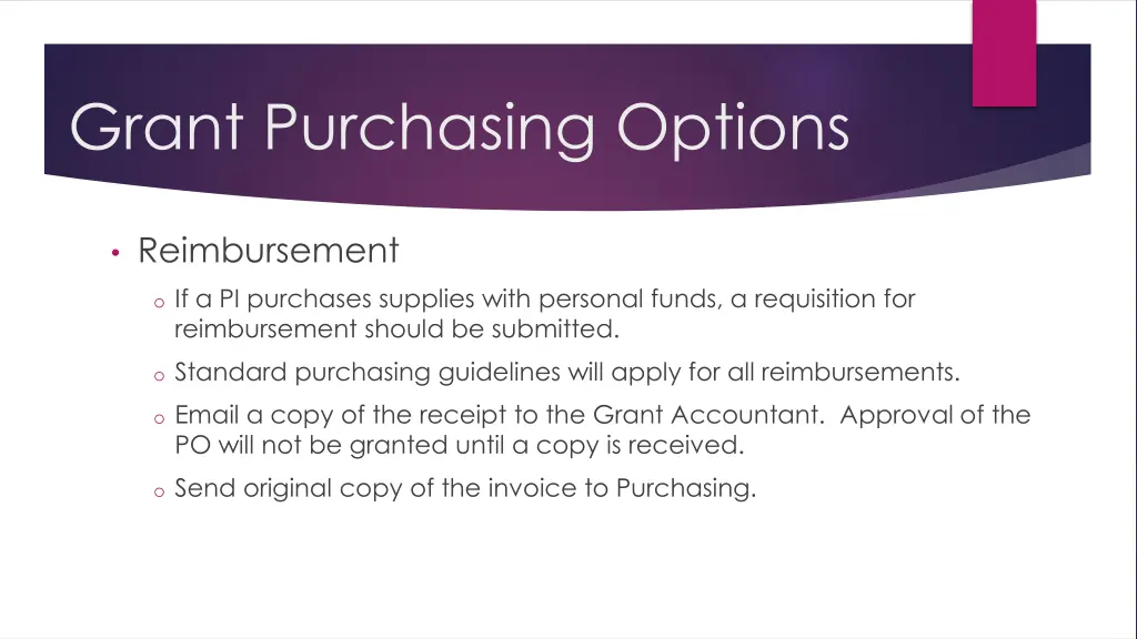 grant purchasing options 2