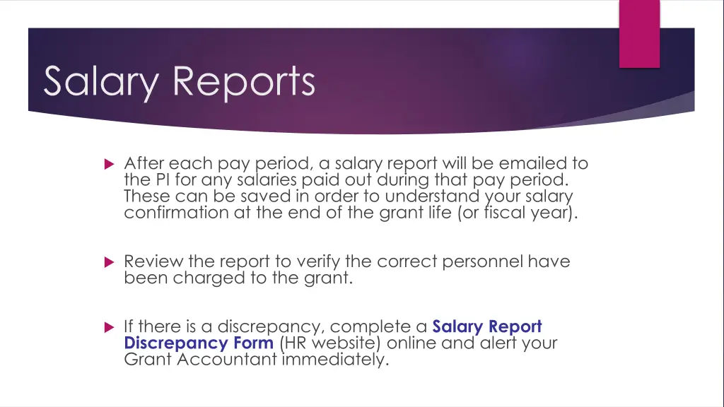 salary reports