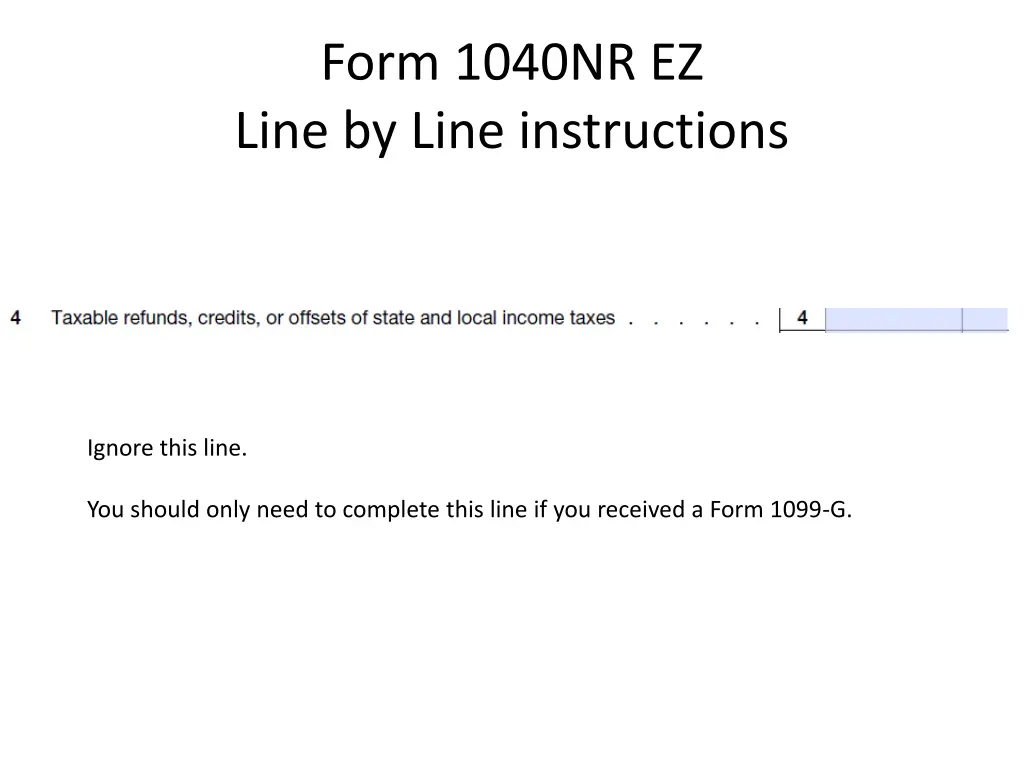 form 1040nr ez line by line instructions 6