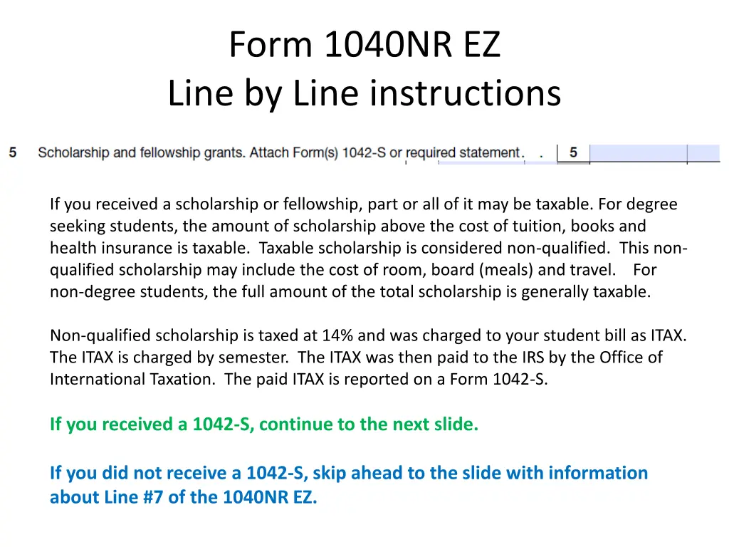 form 1040nr ez line by line instructions 7