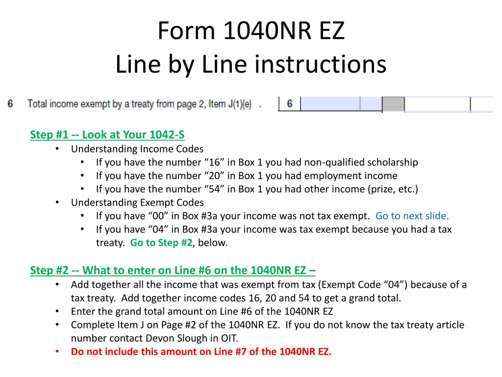 form 1040nr ez line by line instructions 9