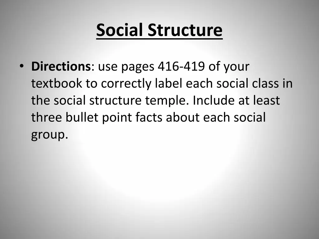 social structure