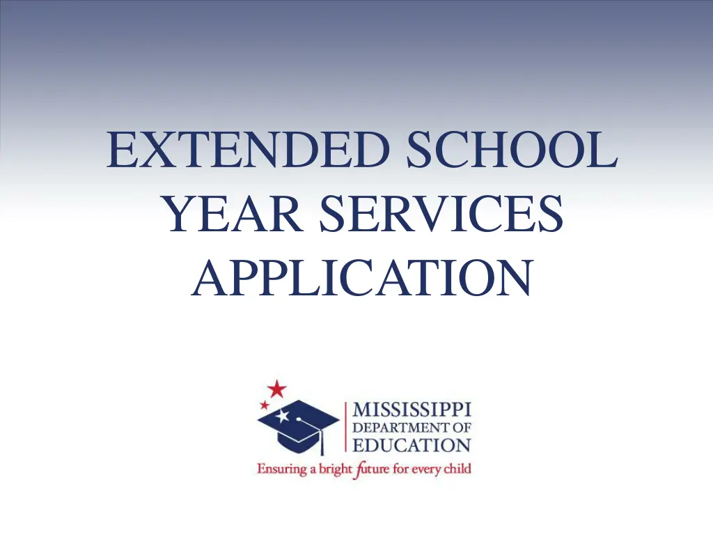 extended school year services application