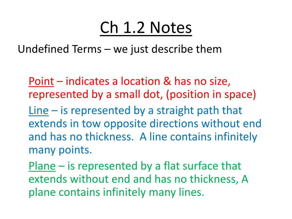 ch 1 2 notes