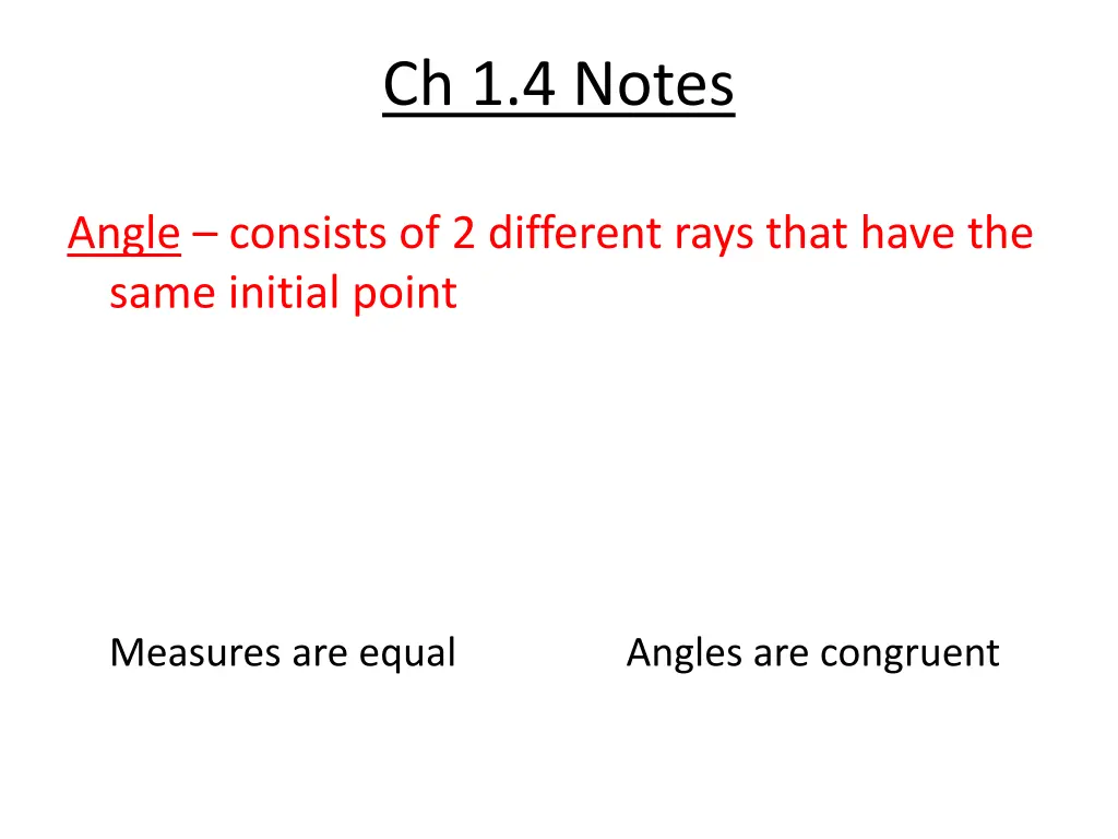 ch 1 4 notes