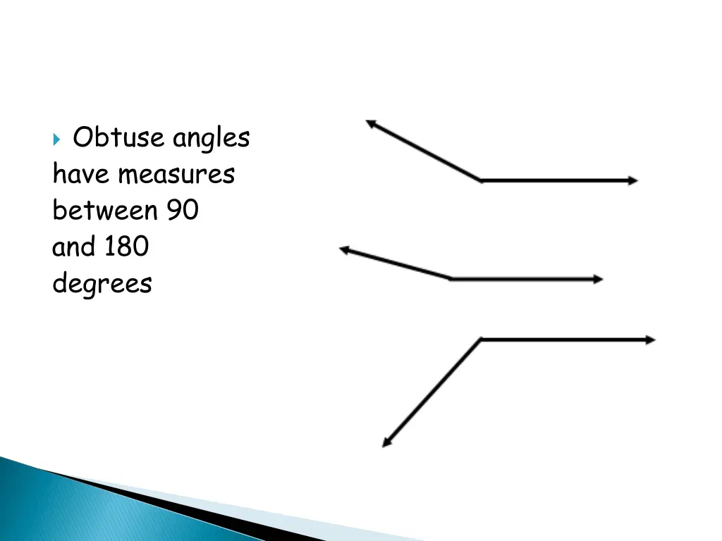 obtuse angles have measures between