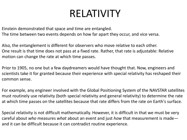 relativity