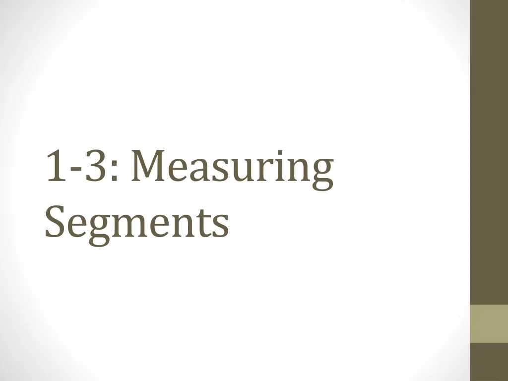 1 3 measuring segments