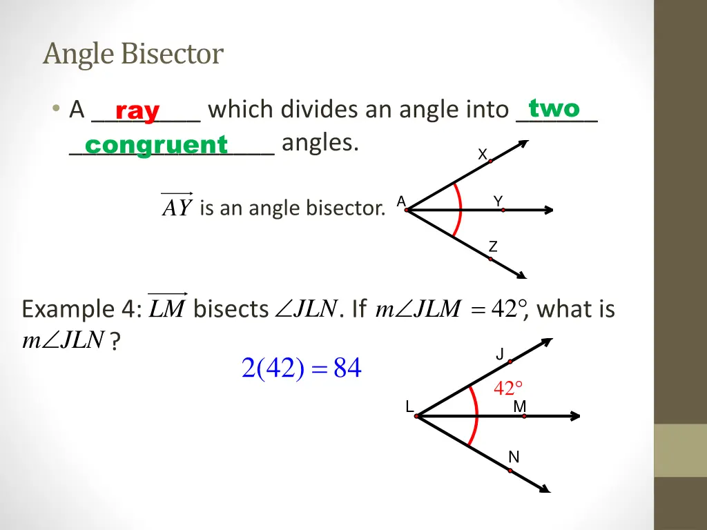 angle bisector