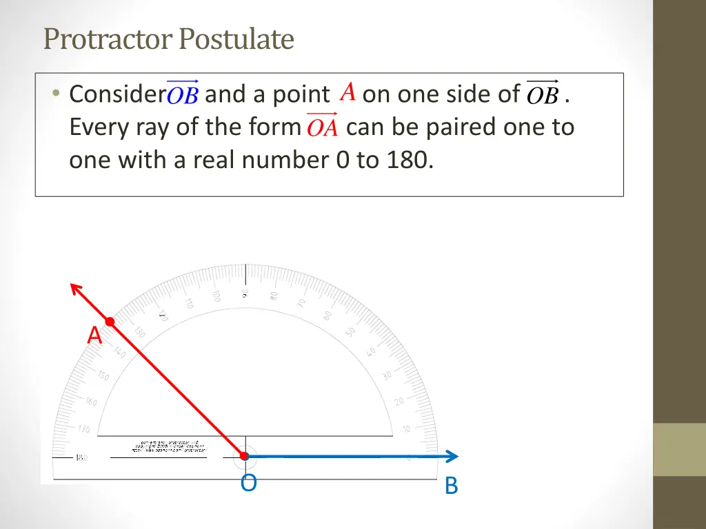 protractor postulate