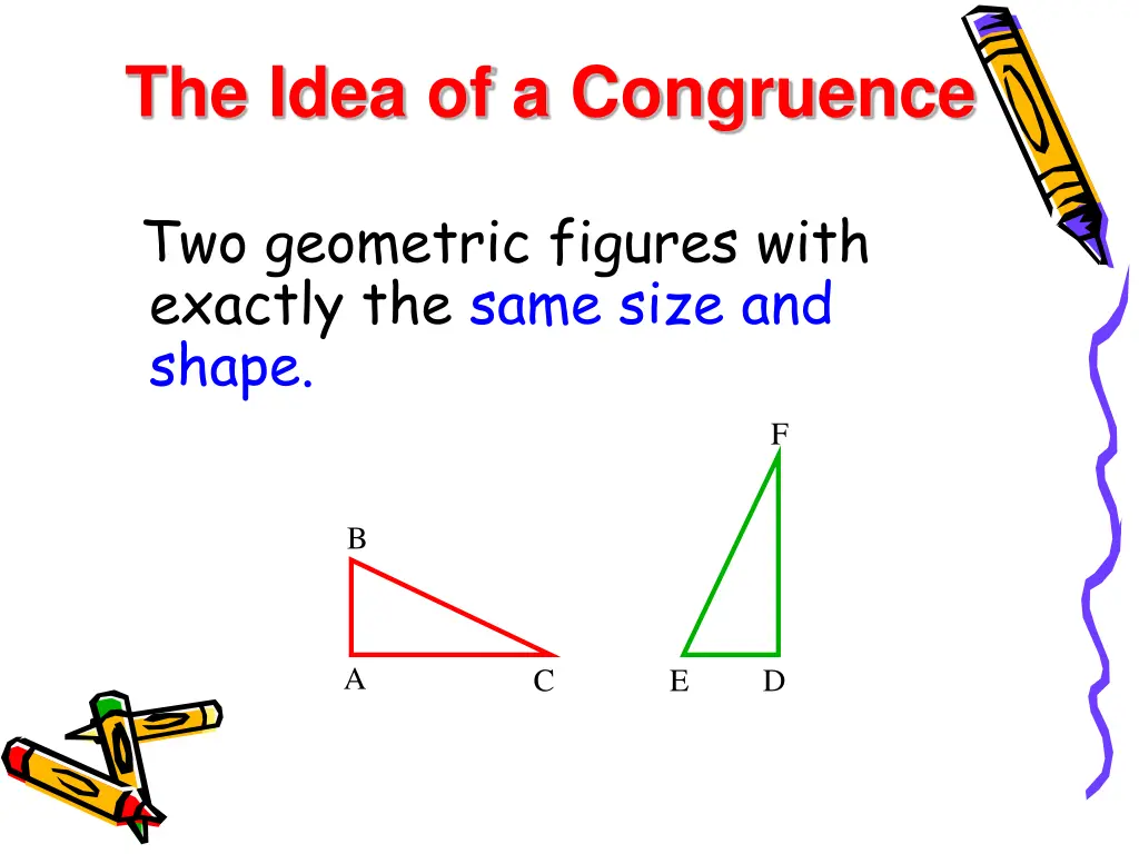 the idea of a congruence