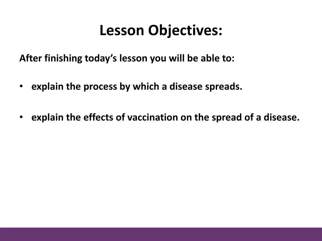 lesson objectives