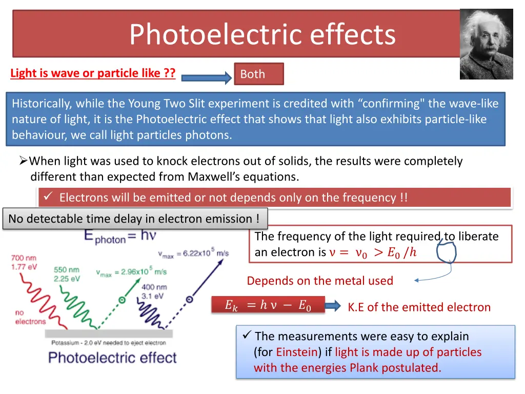 photoelectric effects