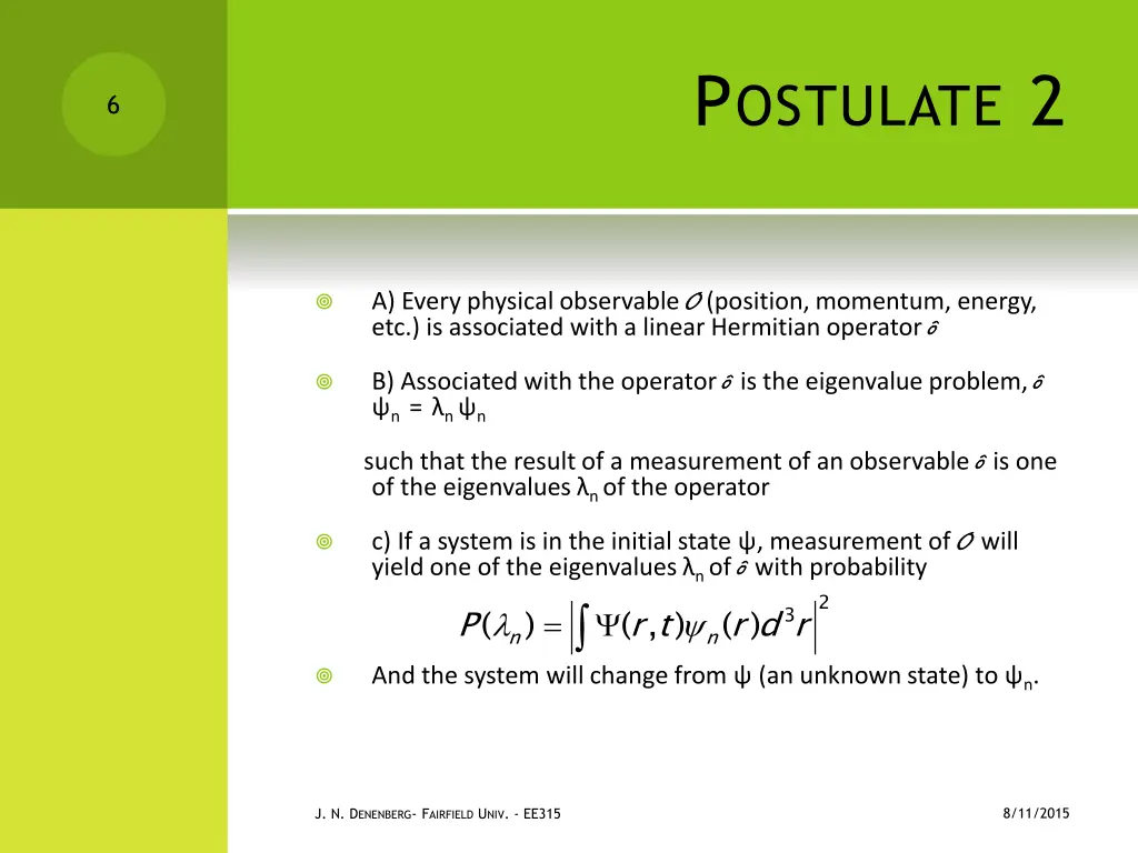 p ostulate 2