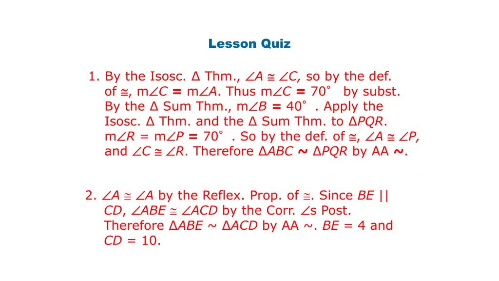 lesson quiz 1