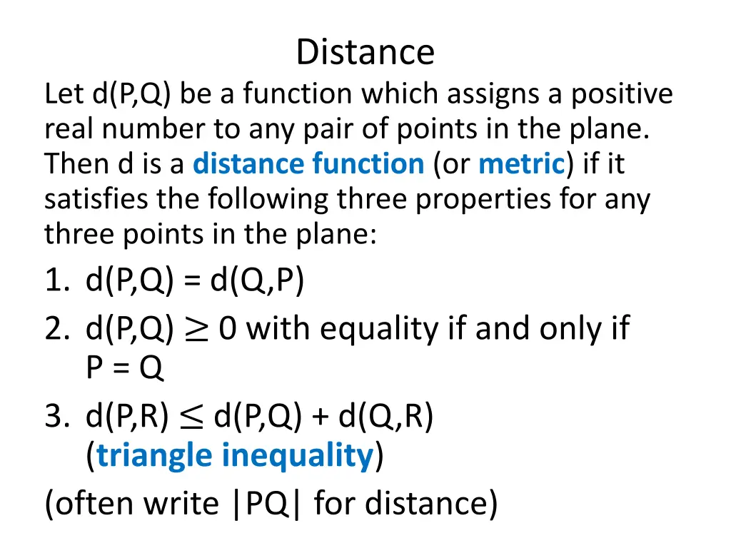 distance