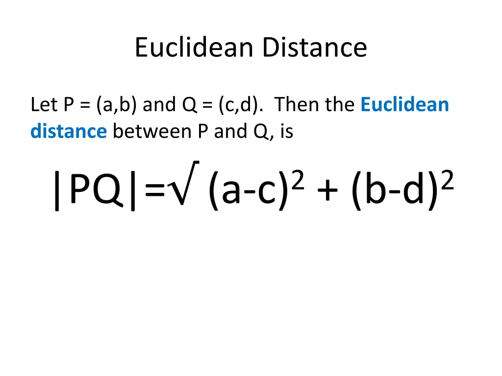 euclidean distance