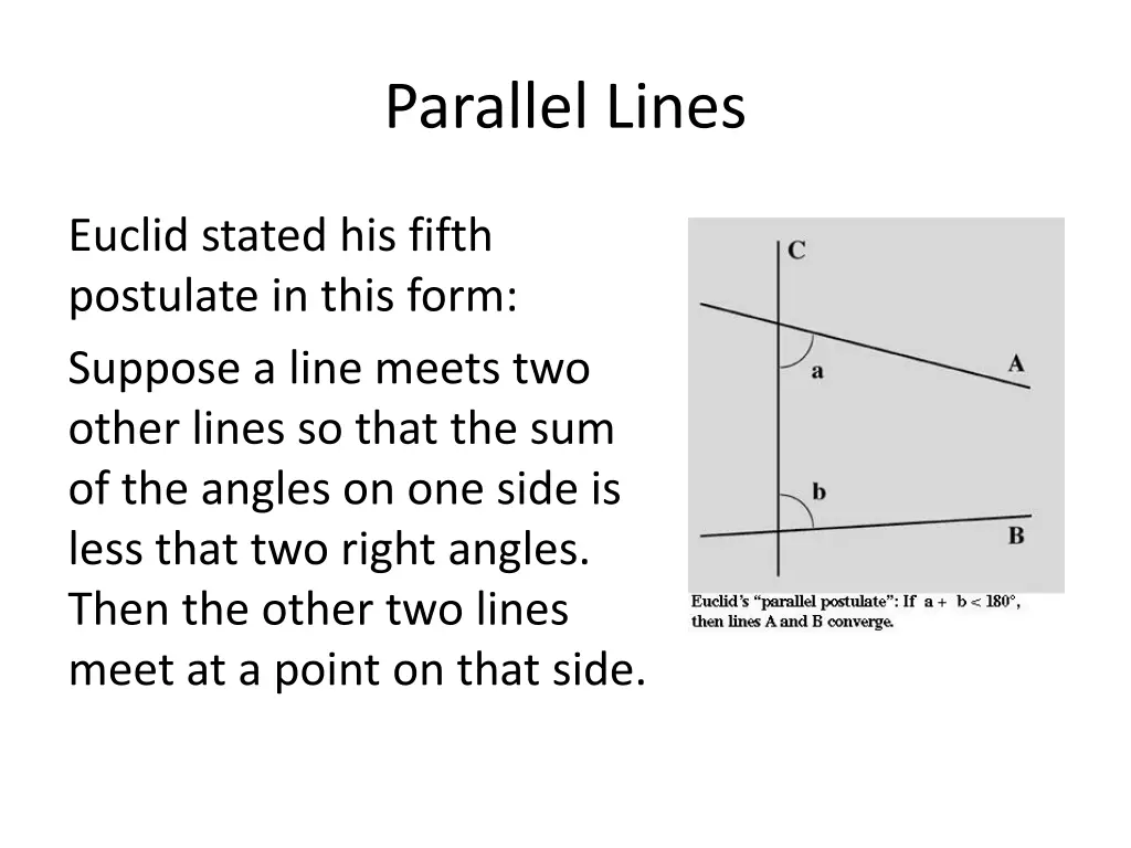 parallel lines